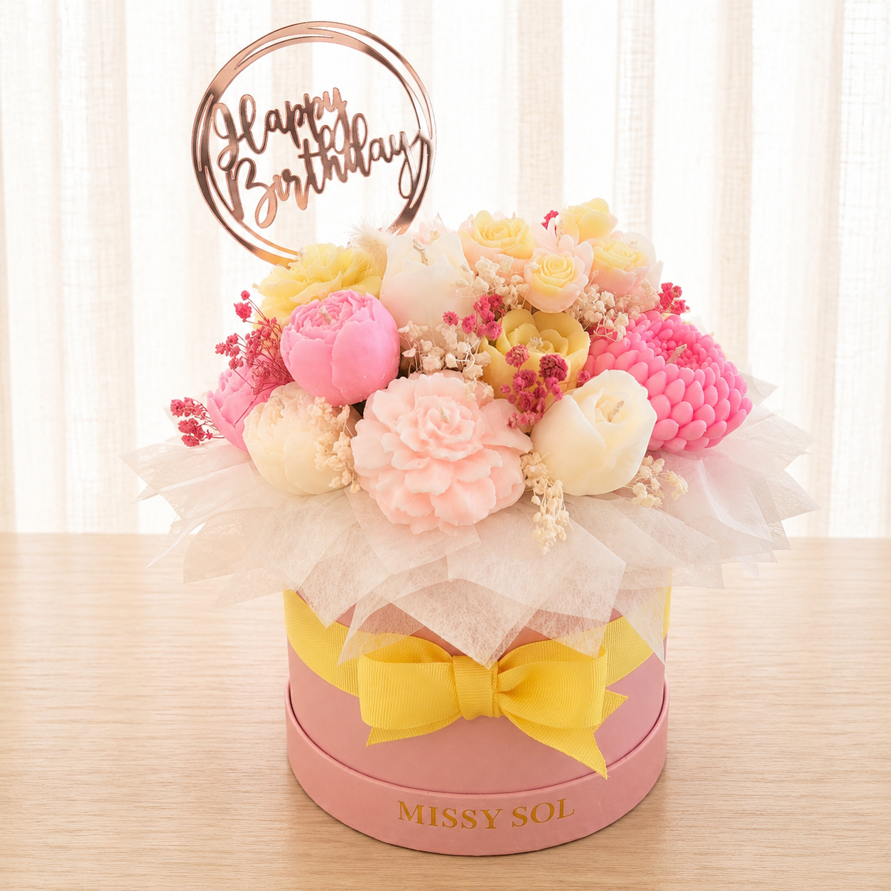 Bouquet - Birthday (pink/yellow)